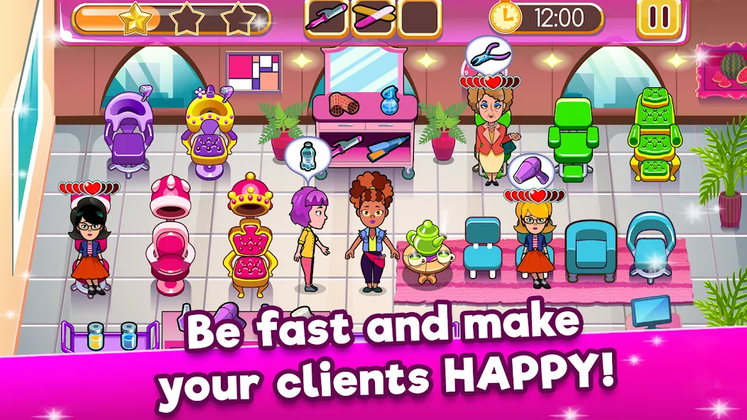 Скачать взломанную Beauty Salon: Parlour Game (Бьютисэлон)  [МОД Много денег] — полная версия apk на Андроид screen 4