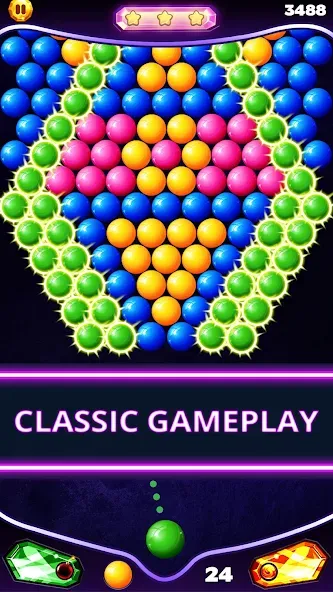 Взлом Bubble Shooter Classic (Бабл Шутер Классик)  [МОД Mega Pack] — полная версия apk на Андроид screen 2