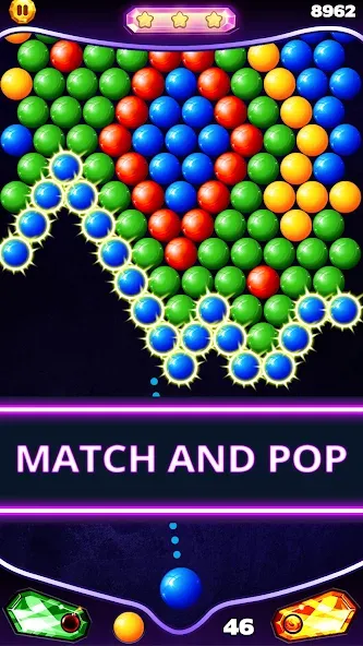 Взлом Bubble Shooter Classic (Бабл Шутер Классик)  [МОД Mega Pack] — полная версия apk на Андроид screen 4