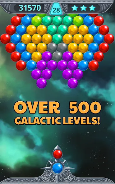 Взлом Bubble Shooter Space (Бубль шутер спейс)  [МОД Unlocked] — полная версия apk на Андроид screen 1