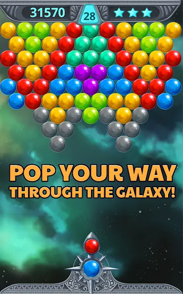 Взлом Bubble Shooter Space (Бубль шутер спейс)  [МОД Unlocked] — полная версия apk на Андроид screen 3