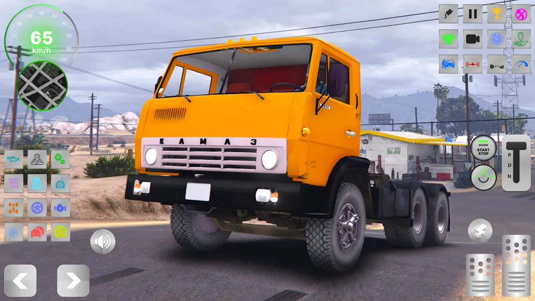 Скачать взломанную KAMAZ: Ultimate Russian Truck  [МОД Все открыто] — полная версия apk на Андроид screen 1