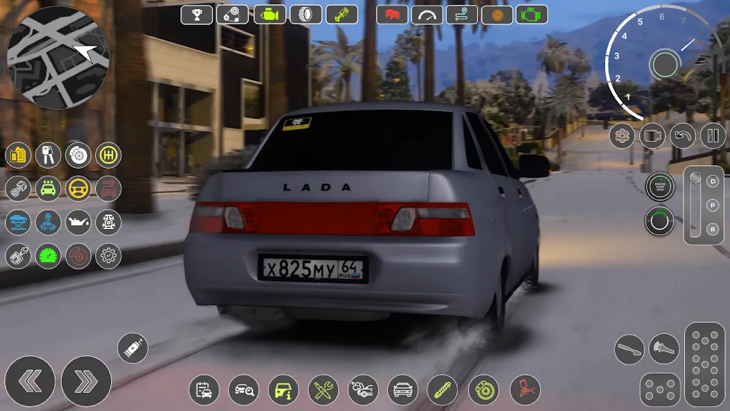 Взломанная Lada 2110 Special Unit Race  [МОД Меню] — полная версия apk на Андроид screen 3