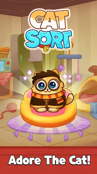Скачать взлом Cat Sort Puzzle: Cute Pet Game  [МОД Unlimited Money] — последняя версия apk на Андроид screen 1