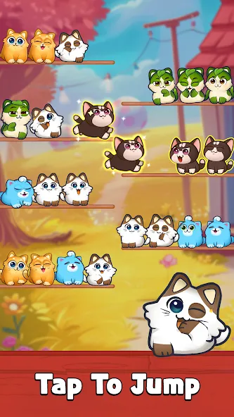Скачать взлом Cat Sort Puzzle: Cute Pet Game  [МОД Unlimited Money] — последняя версия apk на Андроид screen 2