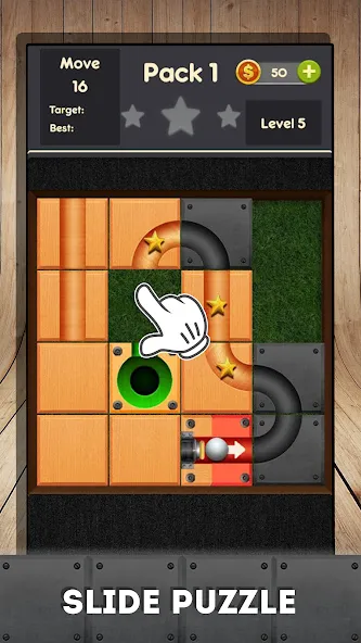 Взломанная Rolling ball — slide puzzle  [МОД Много денег] — полная версия apk на Андроид screen 2