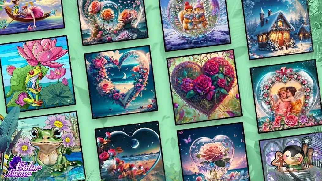 Скачать взломанную Color Master — Color by Number (Колор Мастер Про)  [МОД Mega Pack] — последняя версия apk на Андроид screen 1