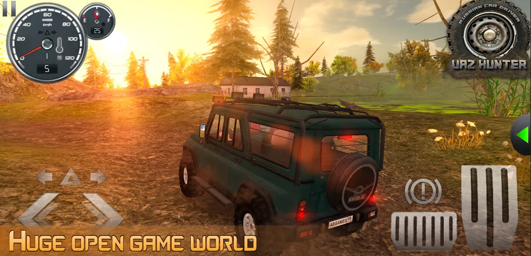 Скачать взломанную Russian Car Driver Uaz Hunter  [МОД Все открыто] — полная версия apk на Андроид screen 2