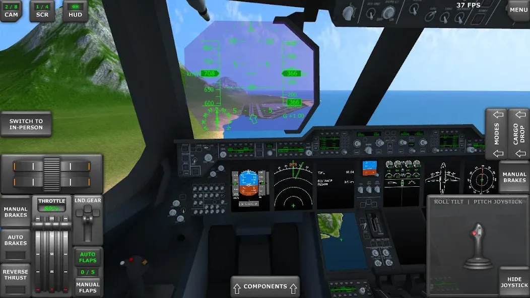 Скачать взлом Turboprop Flight Simulator (Турбовинтовой симулятор полета 3D)  [МОД Бесконечные деньги] — стабильная версия apk на Андроид screen 3