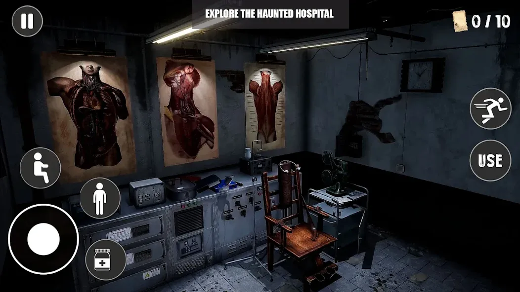 Скачать взлом Scary Haunted Hospital Morgue  [МОД Mega Pack] — полная версия apk на Андроид screen 3