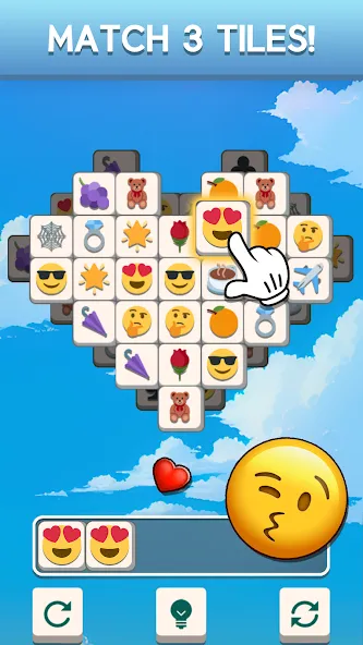 Взлом Tile Match Emoji -Triple Tile (Тил Матч Эмоджи)  [МОД Mega Pack] — стабильная версия apk на Андроид screen 2