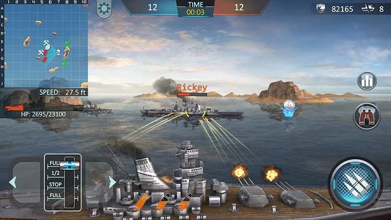 Взлом Warship Attack 3D  [МОД Menu] — стабильная версия apk на Андроид screen 1