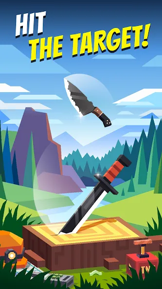 Взлом Flippy Knife: 3D flipping game (Флиппи Найф)  [МОД Mega Pack] — последняя версия apk на Андроид screen 1