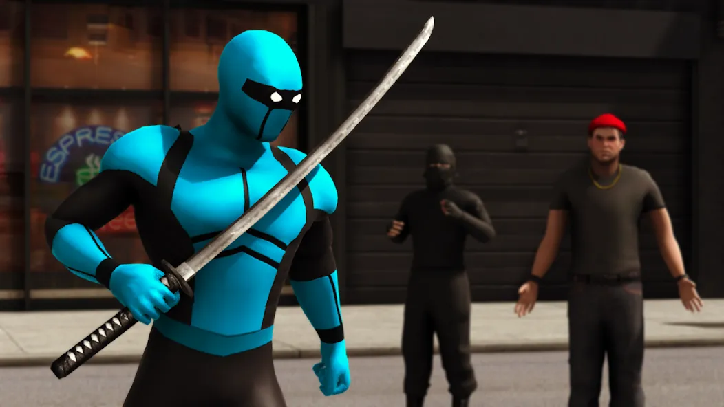 Скачать взломанную Blue Ninja : Superhero Game (Блу Ниндзя)  [МОД Unlocked] — полная версия apk на Андроид screen 2