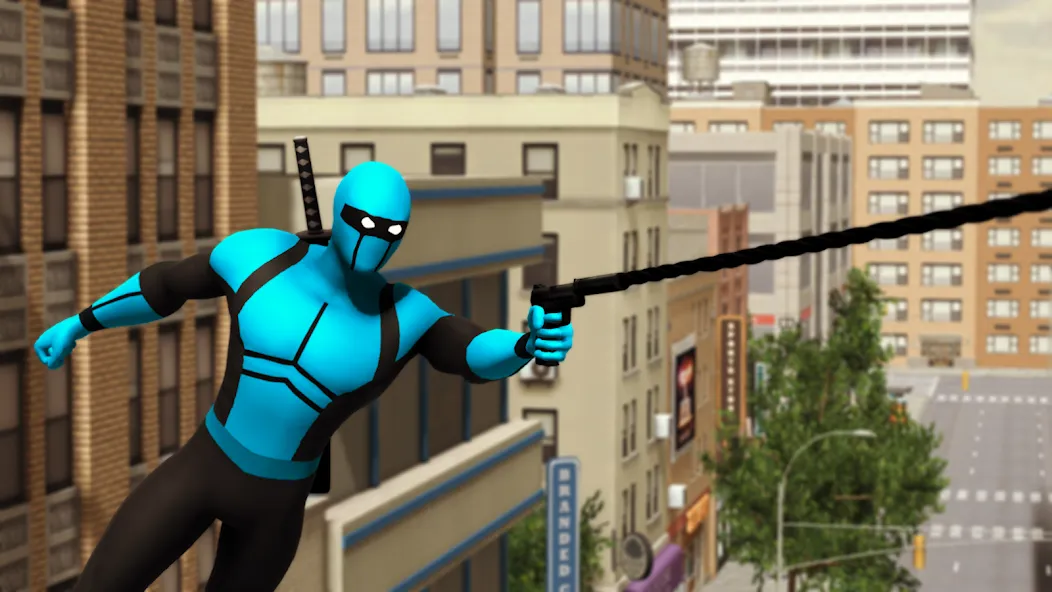 Скачать взломанную Blue Ninja : Superhero Game (Блу Ниндзя)  [МОД Unlocked] — полная версия apk на Андроид screen 3