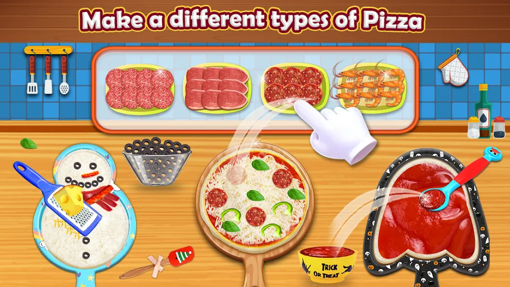 Скачать взлом Pizza Maker — Cooking Games  [МОД Unlocked] — стабильная версия apk на Андроид screen 1