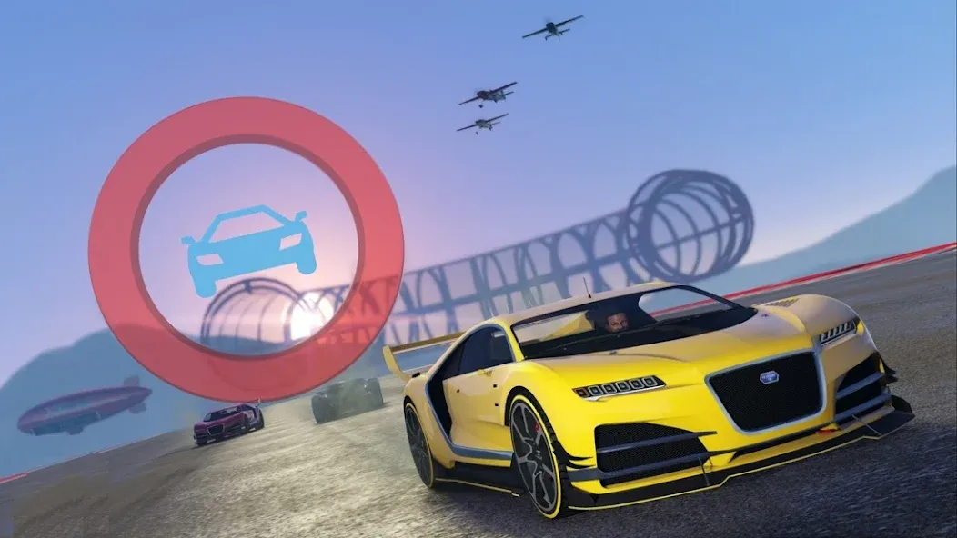 Взломанная Mega Ramp Car Offline Games  [МОД Много денег] — стабильная версия apk на Андроид screen 1