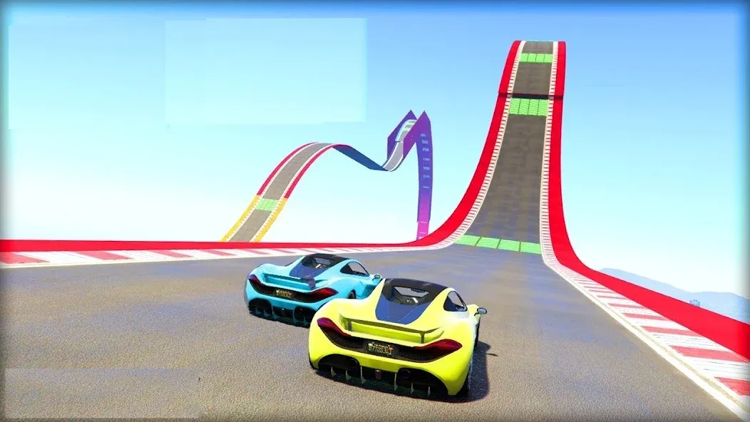 Взломанная Mega Ramp Car Offline Games  [МОД Много денег] — стабильная версия apk на Андроид screen 2