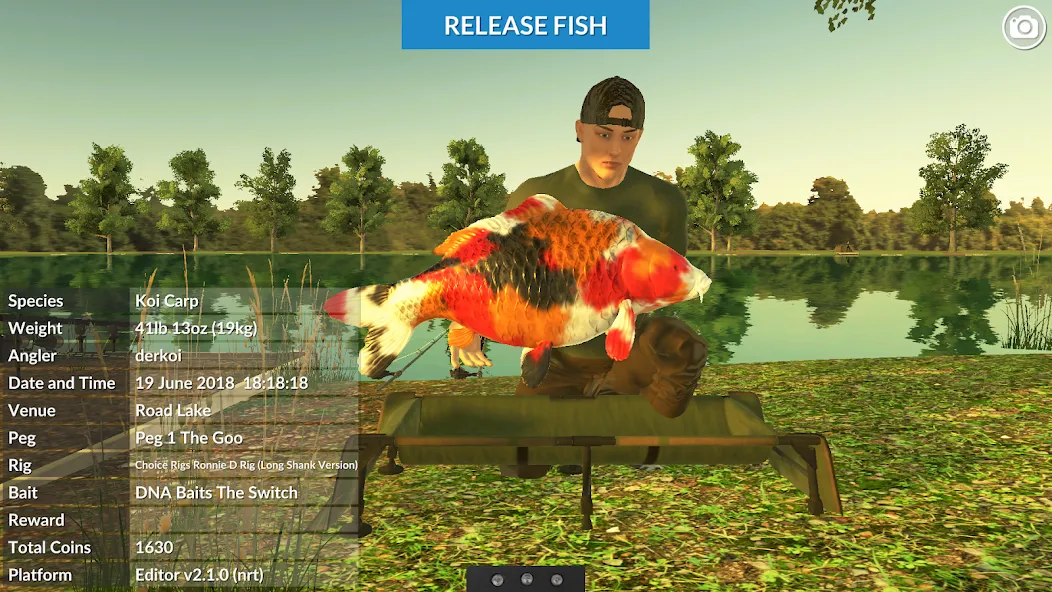 Скачать взломанную Carp Fishing Simulator (Карп Фишинг Симулятор)  [МОД Mega Pack] — последняя версия apk на Андроид screen 1