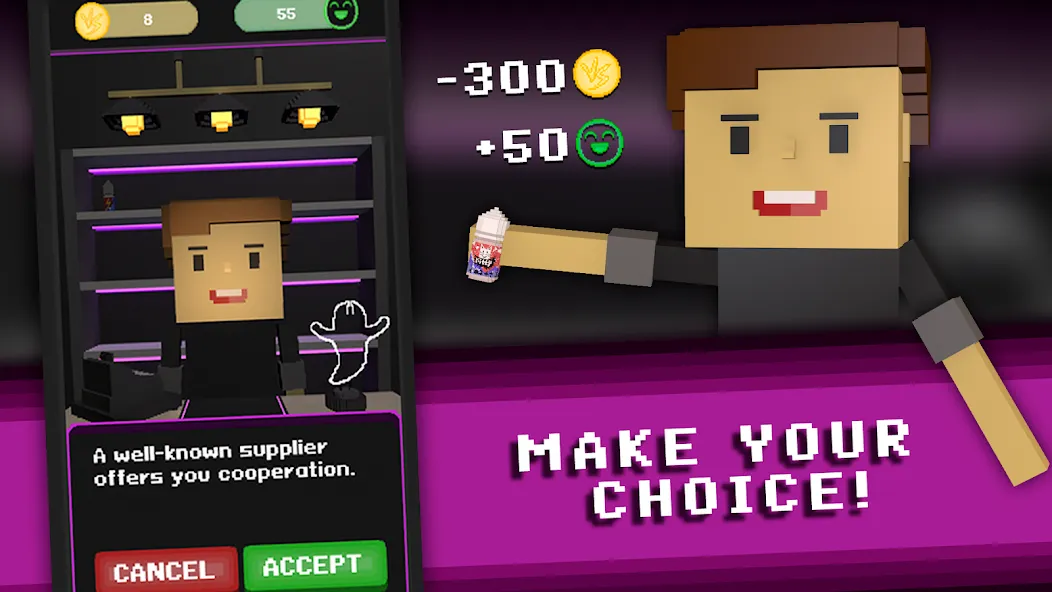 Взломанная Vape Boss: Shop Simulator 3D  [МОД Бесконечные деньги] — последняя версия apk на Андроид screen 1