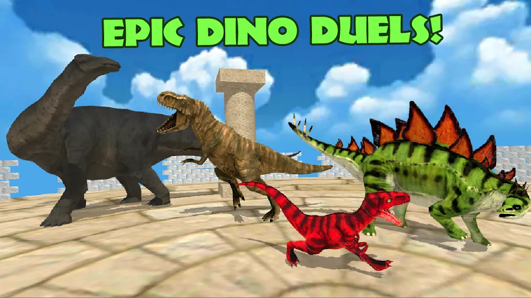 Скачать взломанную Dino Battle Arena Lost Kingdom (Дино Битва Арена Потерянное Королевство)  [МОД Бесконечные деньги] — последняя версия apk на Андроид screen 3