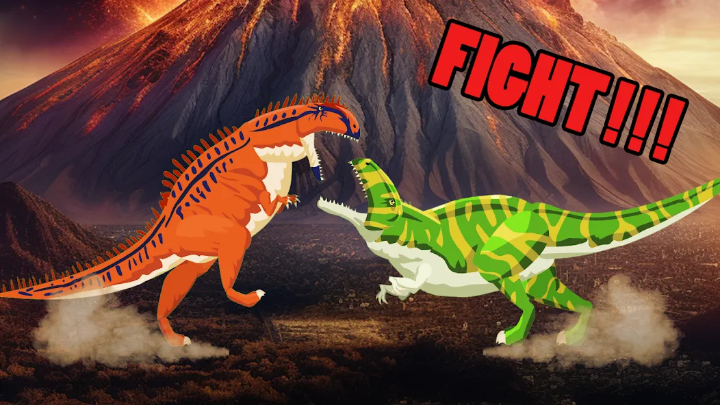 Скачать взломанную T-Rex Fights More Dinosaurs  [МОД Unlocked] — стабильная версия apk на Андроид screen 3