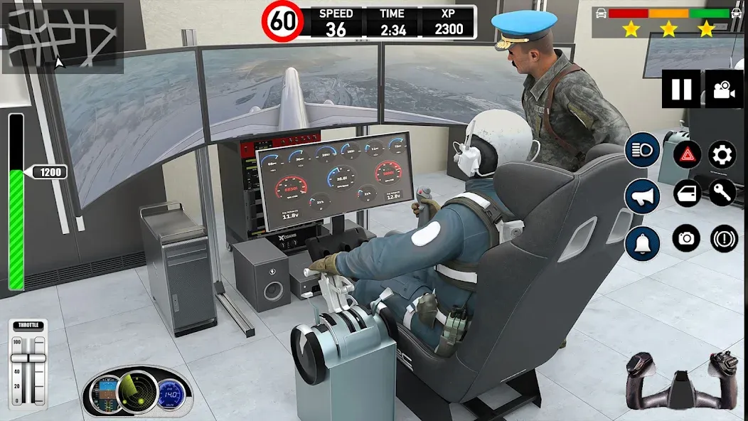 Взломанная Plane Pilot Flight Simulator (Плейн Пилот Флайт Симулятор)  [МОД Menu] — полная версия apk на Андроид screen 2