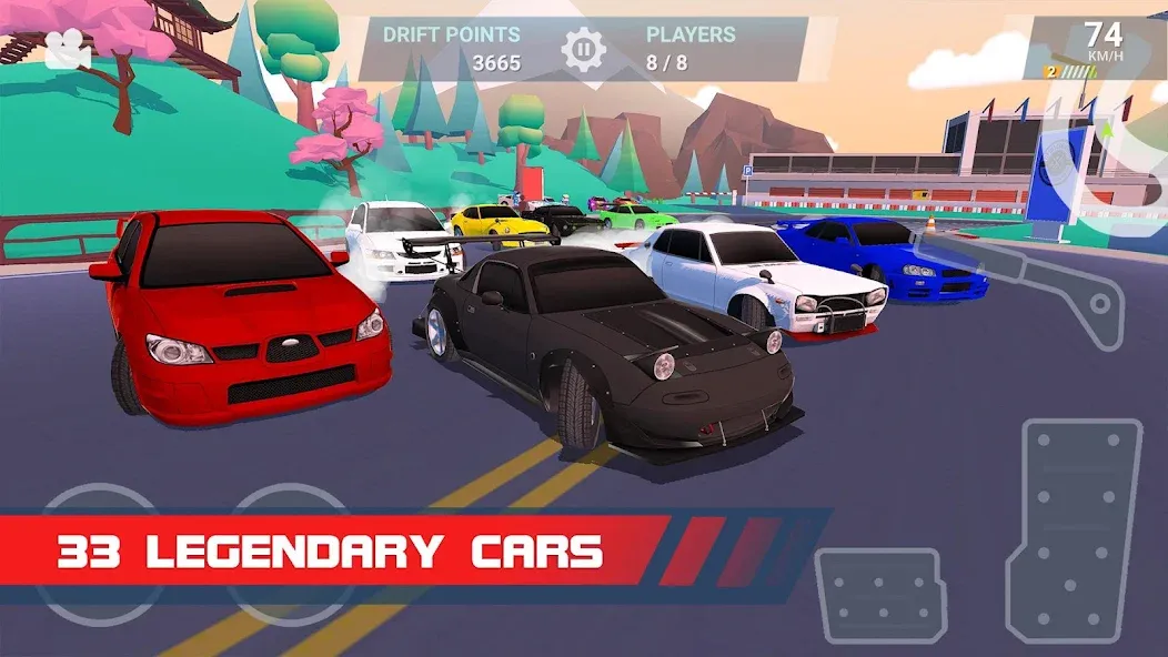 Скачать взломанную Drift Clash Online Racing (Дрифт Клаш)  [МОД Menu] — полная версия apk на Андроид screen 4