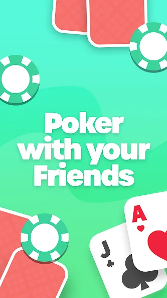 Взлом Poker with Friends — EasyPoker (ИзиПокер)  [МОД Бесконечные монеты] — последняя версия apk на Андроид screen 1