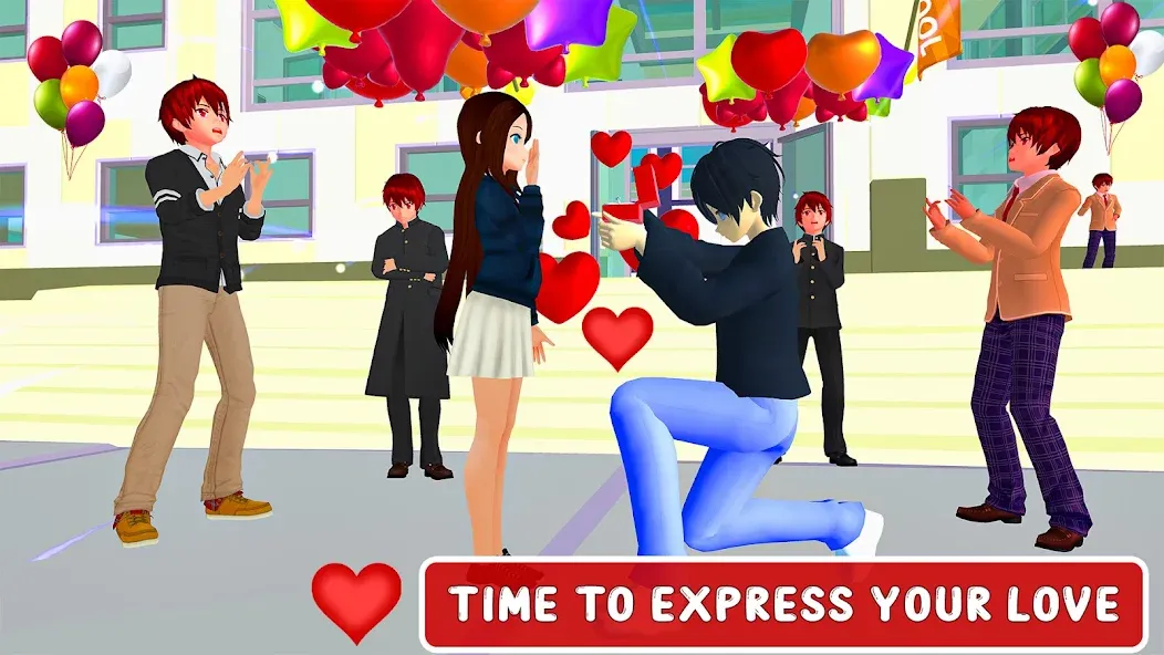 Взлом Anime High School Love Story  [МОД Много монет] — последняя версия apk на Андроид screen 5