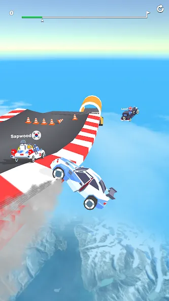 Взломанная Ramp Racing 3D — Extreme Race  [МОД Menu] — стабильная версия apk на Андроид screen 1