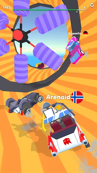 Взломанная Ramp Racing 3D — Extreme Race  [МОД Menu] — стабильная версия apk на Андроид screen 3