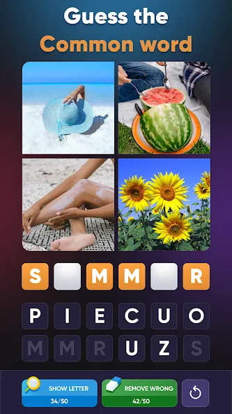 Взлом 4 Pics 1 Word: Guessing Games  [МОД Unlocked] — стабильная версия apk на Андроид screen 1