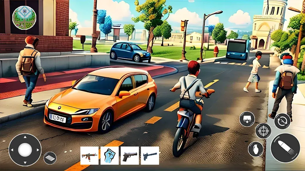 Скачать взломанную Gangster Car Theft Games (Гангстерская автомобильная война игр)  [МОД Все открыто] — стабильная версия apk на Андроид screen 2