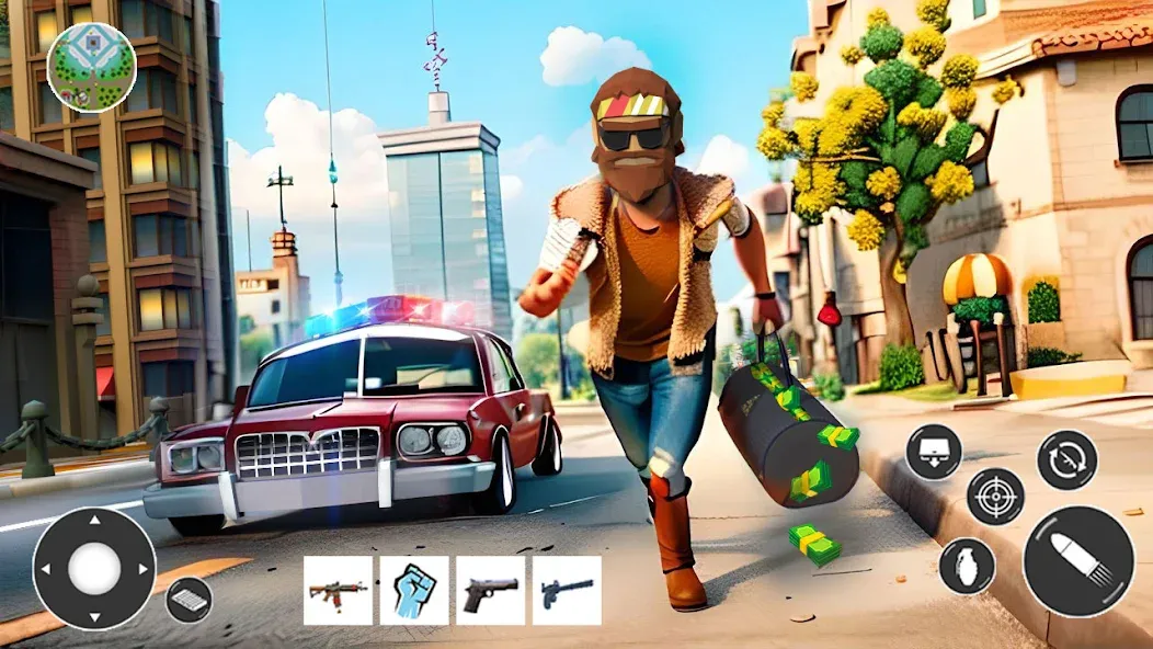 Скачать взломанную Gangster Car Theft Games (Гангстерская автомобильная война игр)  [МОД Все открыто] — стабильная версия apk на Андроид screen 3