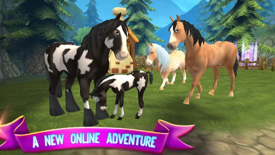 Скачать взломанную Horse Paradise: My Dream Ranch  [МОД Все открыто] — последняя версия apk на Андроид screen 2