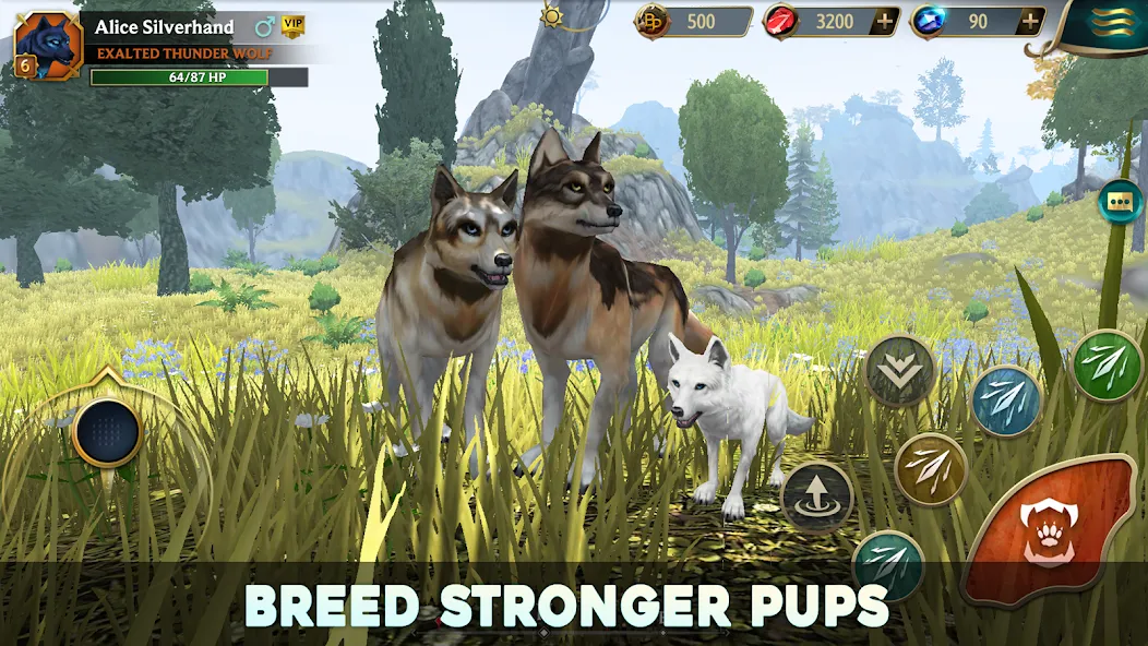 Скачать взломанную Wolf Tales — Wild Animal Sim (Вулф Тейлс)  [МОД Все открыто] — стабильная версия apk на Андроид screen 1