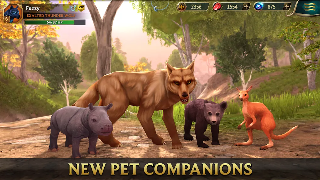 Скачать взломанную Wolf Tales — Wild Animal Sim (Вулф Тейлс)  [МОД Все открыто] — стабильная версия apk на Андроид screen 2