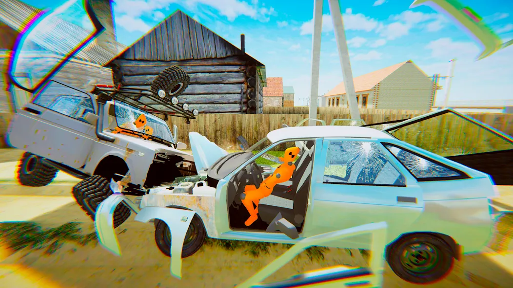 Взломанная VAZ Crash Test Simulator 2  [МОД Меню] — стабильная версия apk на Андроид screen 2