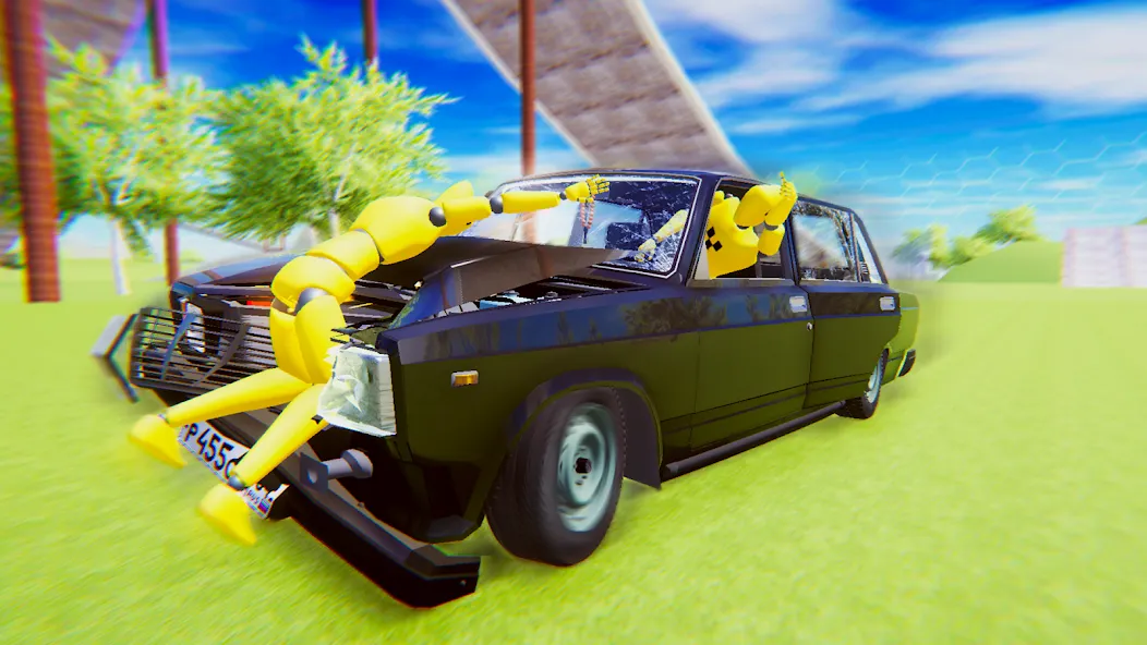 Взломанная VAZ Crash Test Simulator 2  [МОД Меню] — стабильная версия apk на Андроид screen 4