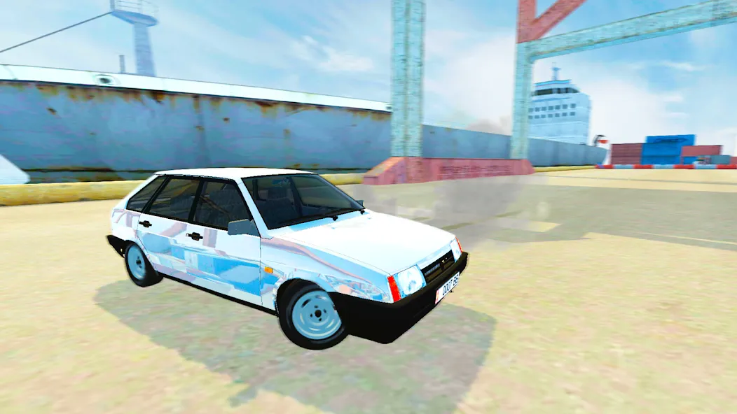 Скачать взломанную Lada Drift Simulator — Online  [МОД Все открыто] — последняя версия apk на Андроид screen 1