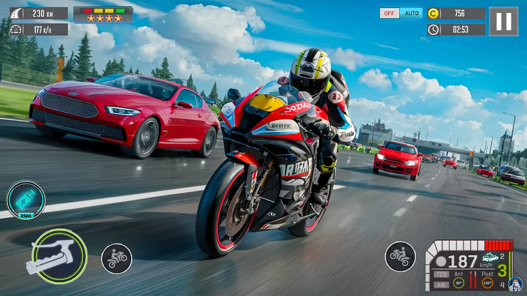 Скачать взломанную Moto Racing 3d Motorcycle Game (Дерт Байк Рейсинг 3Д)  [МОД Unlocked] — стабильная версия apk на Андроид screen 1