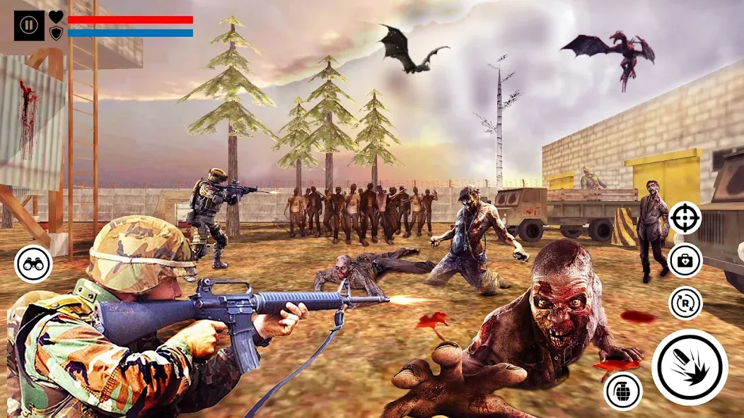 Взломанная Sniper Zombie Shooting (Зомби стреляющая оффлайн игра)  [МОД Все открыто] — стабильная версия apk на Андроид screen 3