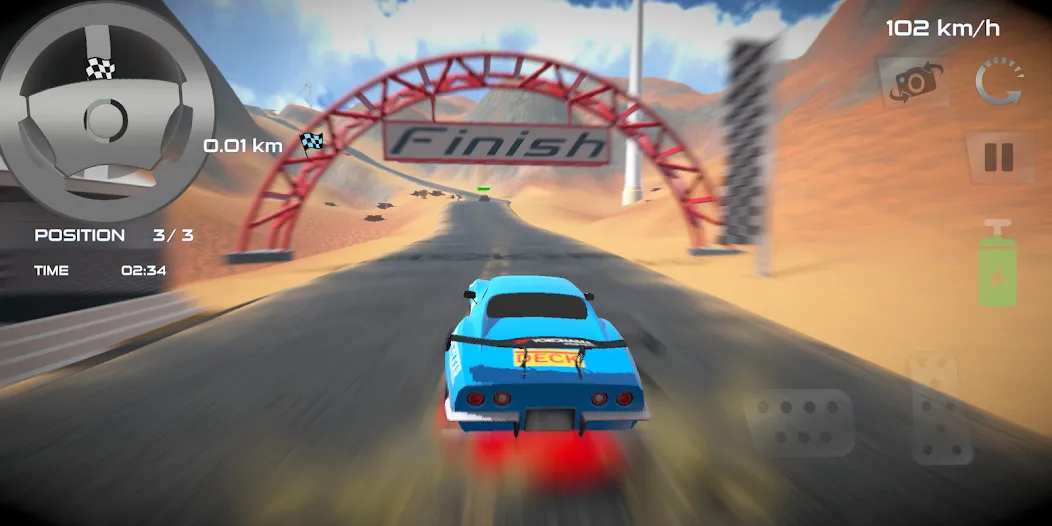 Скачать взлом Rally Car : Extreme Fury Race (Ралли Кар)  [МОД Mega Pack] — полная версия apk на Андроид screen 4