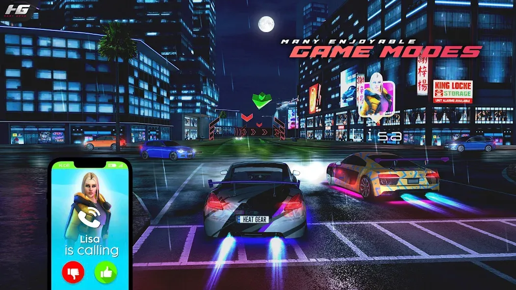 Скачать взлом Heat Gear — Race & Drift World (Хит Гир)  [МОД Menu] — стабильная версия apk на Андроид screen 2