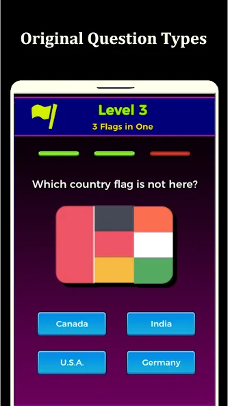 Взломанная World Flags Quiz Game (Ворлд Флагс Квиз Гейм)  [МОД Бесконечные монеты] — последняя версия apk на Андроид screen 1