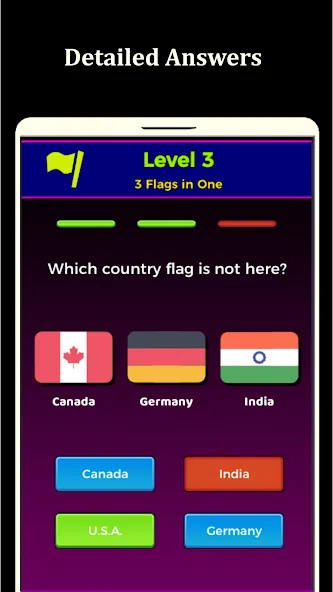 Взломанная World Flags Quiz Game (Ворлд Флагс Квиз Гейм)  [МОД Бесконечные монеты] — последняя версия apk на Андроид screen 2