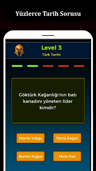 Взломанная Tarih Bilgi Yarışması  [МОД Menu] — полная версия apk на Андроид screen 1