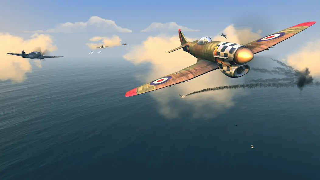 Скачать взлом Warplanes: WW2 Dogfight (Варплейнс)  [МОД Много денег] — полная версия apk на Андроид screen 4