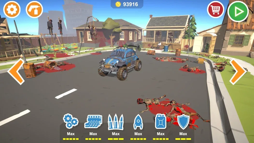 Скачать взлом Zombie Cars Crush: Racing Die (Зомби Карс)  [МОД Unlimited Money] — стабильная версия apk на Андроид screen 1